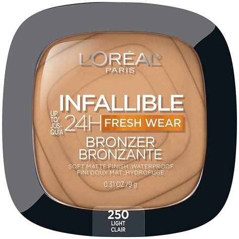 l'oreal infallible bronzer swatches|l'oreal paris infallible 24h matte.